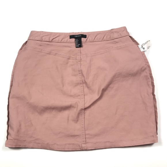 Forever 21 Denim Midi Above Knee Maeve Skirt Sz S - Picture 8 of 10